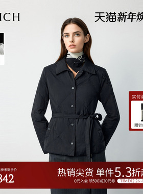 【90%鹅绒】PRICH气质双面穿收腰羽绒服2025年冬季新品短款外套女