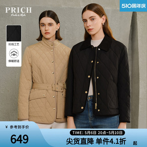 灯芯绒棉服PRICH百搭修身