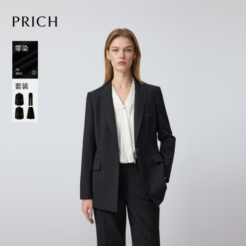【舒心】PRICH【零染】PRICH简约职场高智西装收腰气质智性通勤早
