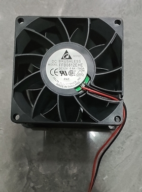 FFB0812SH 8025 DC12V 0.60A正品超高转电源散热风扇风机