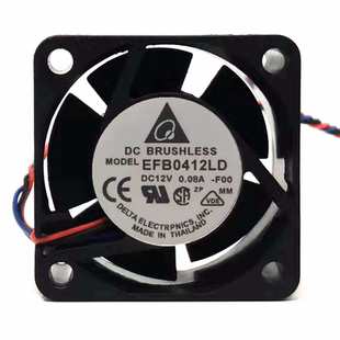 0.18A 12V 4厘米1U服务器交换散热 4020 EFB0412VHD