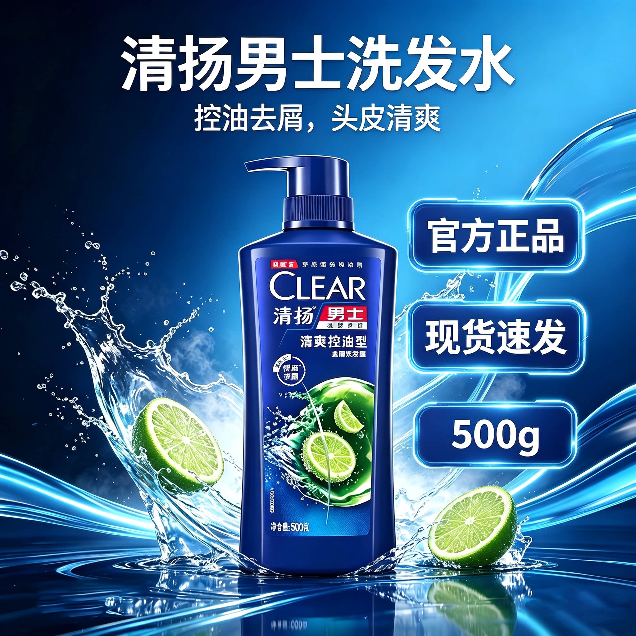 清扬去屑清爽控油洗发水