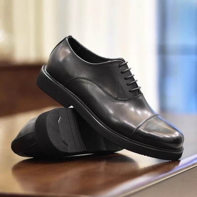 帕达索圆头三接头皮鞋牛津鞋婚鞋英伦复古真皮商务正装鞋男250505