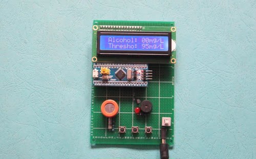 stm32单片机车载酒精检测报警器