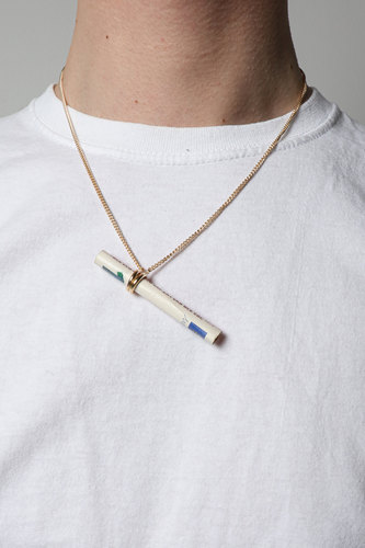 D'HEYGERE 巴黎设计师品牌 HOLDER NECKLACE 趣味夹烟项链 925银