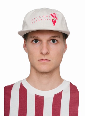 Pas de Mer 意大利设计师品牌 WELCOME VISITORS Cap 刺绣鸭舌帽