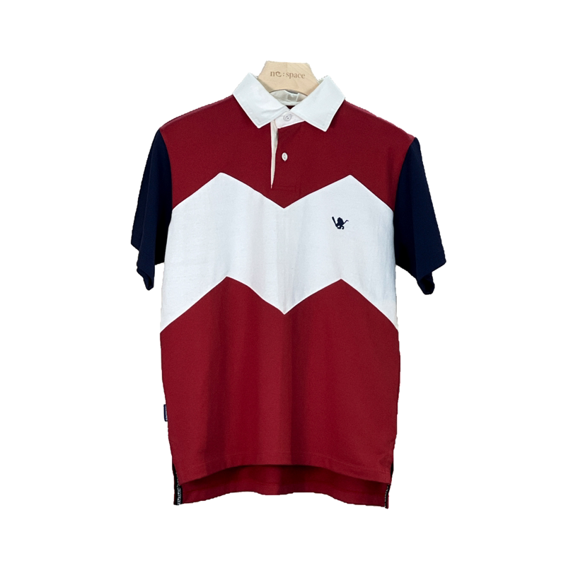 时装周订货santastic|日本潮流品牌 polo红白相间 短袖t恤