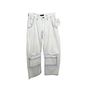 Y'S 2020SS 山本耀司女装线 YS-P10-027 白牛仔长裤