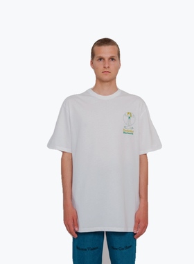 Pasdemer DAS RADIO T-Shit  夏季男女同款白T恤