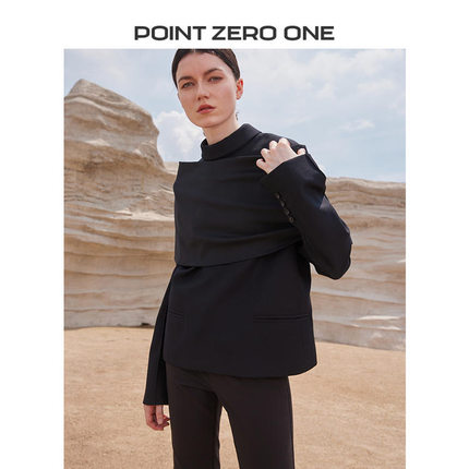 Point Zero One 小众设计师品牌  西服披肩 AP59