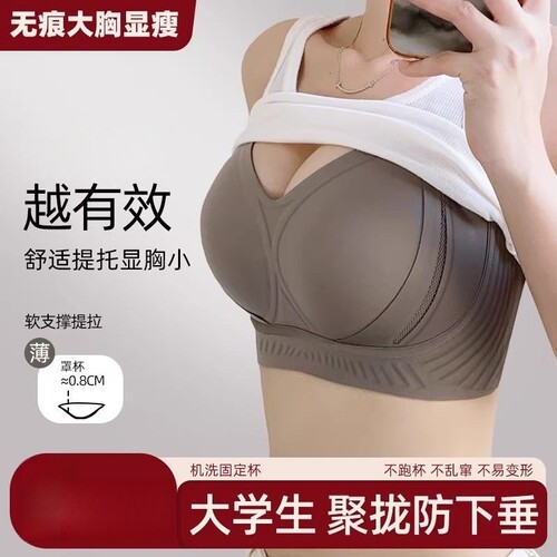 聚拢小胸显大无钢圈提拉文胸
