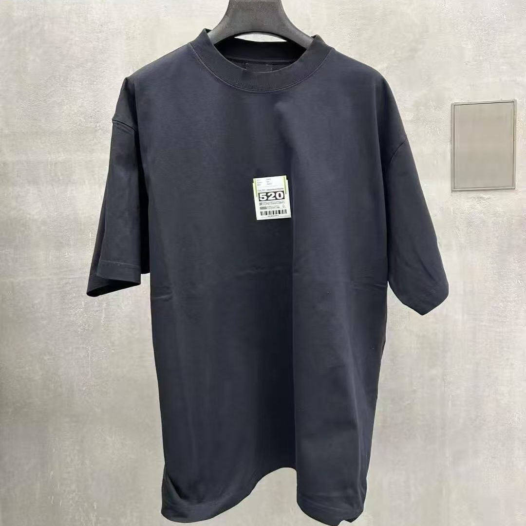 【天花板】巴黎风机场标签520贴标纯棉男女百搭休闲短袖上衣半袖
