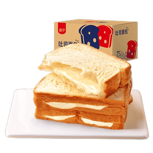 盐津铺子酸奶夹心吐司面包早餐整箱500g