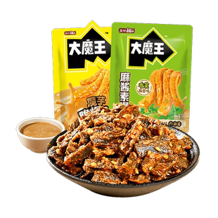 盐津铺子大魔王魔芋素爆肚香菜麻酱味零食小吃休闲食品解馋素毛肚