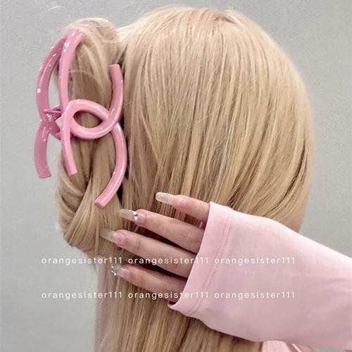 高级感双C简约气质后脑勺抓夹女