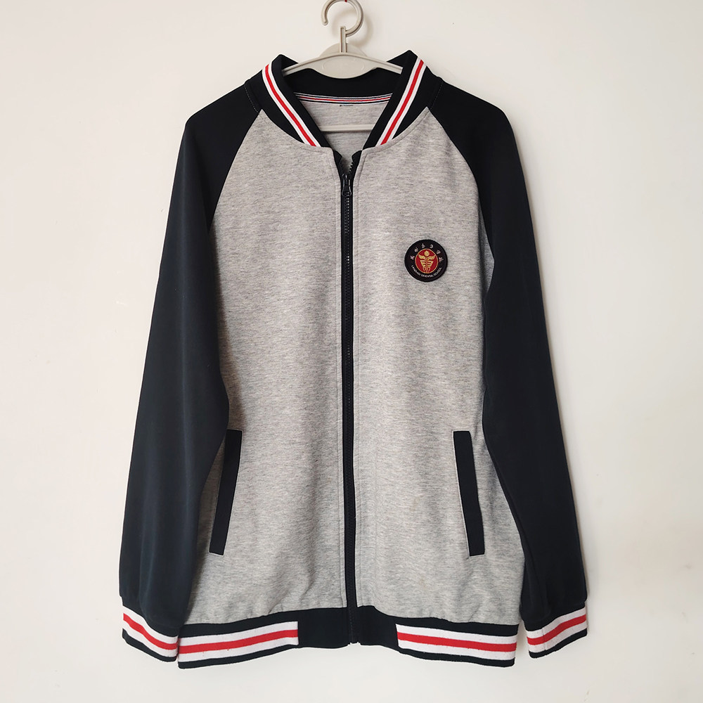 甘肃兰州东方学校校服套装春秋款上衣冬款加绒外套棒球服藏蓝长裤图片