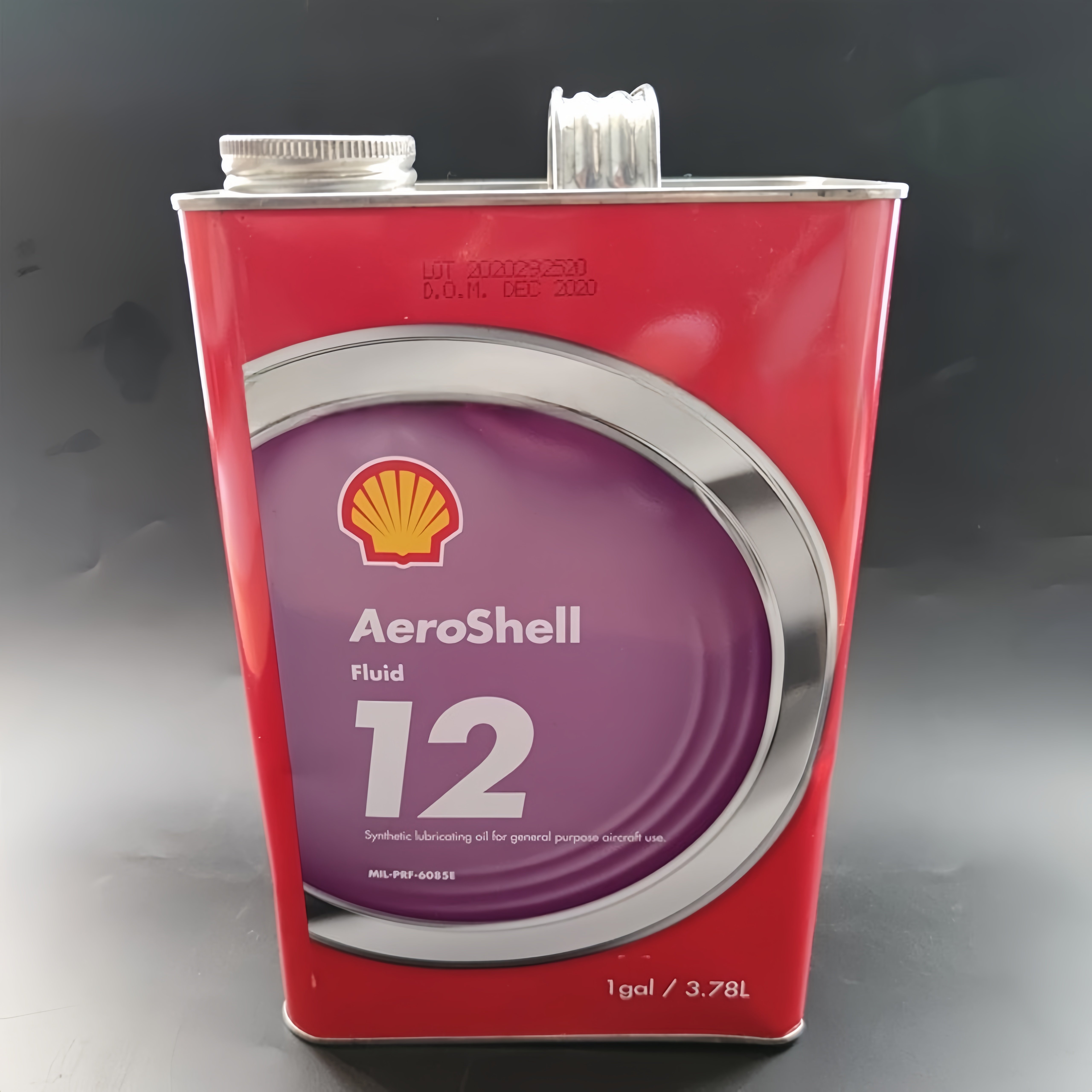 美国进口Aeroshell Fluid12全合成高温润滑油航空液压油3.78L/桶
