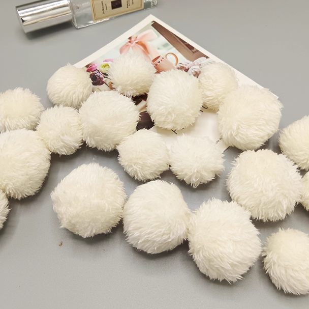 七星毯斗篷毛球6cm仿兔毛球diy绒