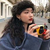 数量有限 2.7直播间9.9秒杀 真兔毛网红复古皮草发带女