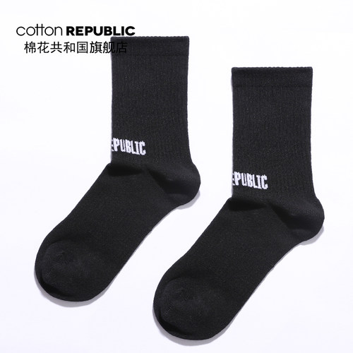 @Cotton Republic/棉花共和国女士中筒袜