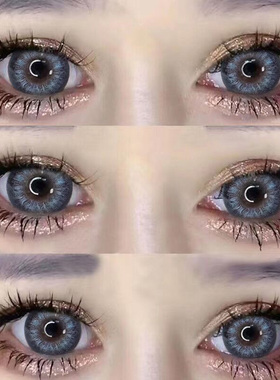 美瞳日抛30片混血灰色系女大直径正品官网轻欧美隐形眼镜EJL