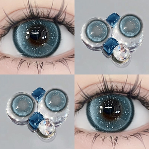 海盐气泡美瞳日抛30片一次性蓝色次抛隐形眼镜10片装HC官方正品TN