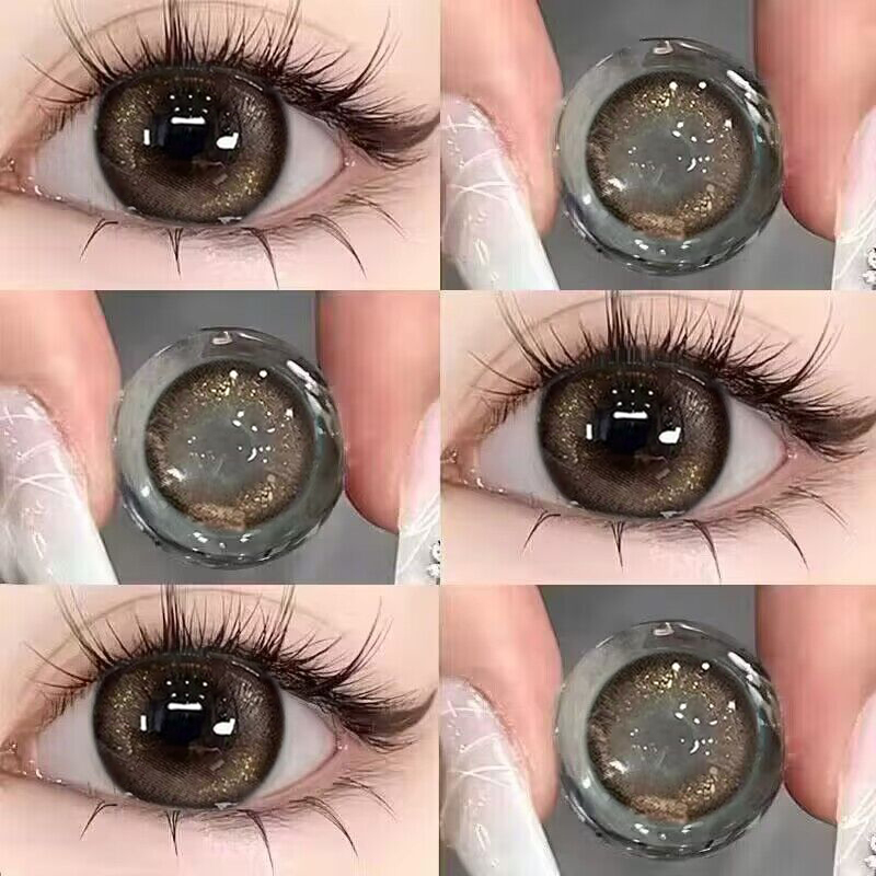 买一送一美瞳半年抛棕色混血大直径女正品官方隐形眼镜旗舰店EJL