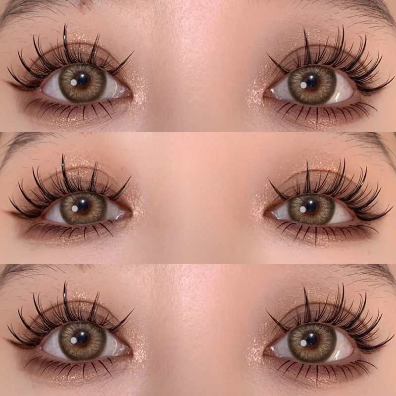 黑天鹅棕色美瞳日抛30片混血大直径隐形眼镜正品官网新娘EJL