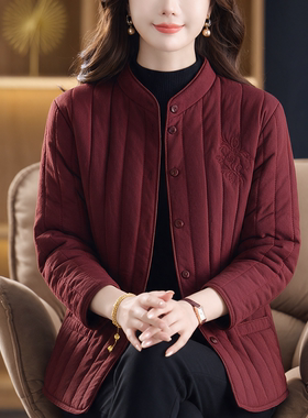 赋妤中老年人女轻薄保暖羽绒棉服