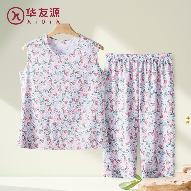 中老年纯全棉背心女妈妈图片