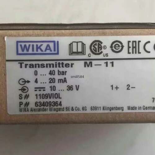 可维修WIKA M-11 传感器0...40bar 进口议价