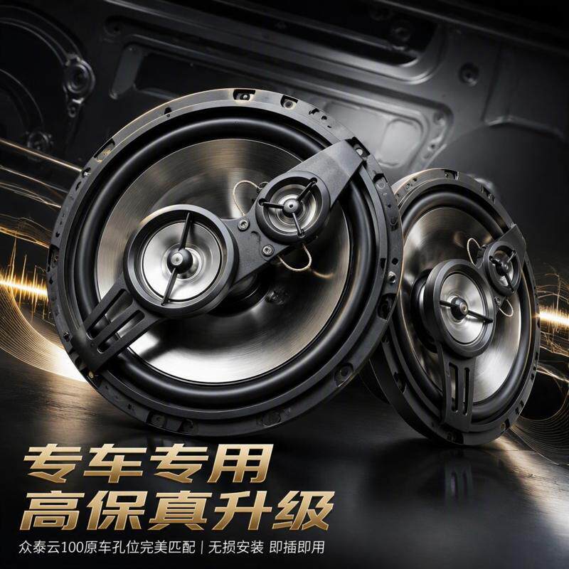 五菱星驰音响前后门喇叭高中重低音扬声器同轴音响6.5寸 无损安装