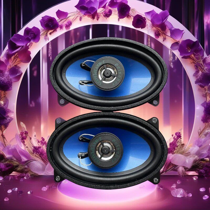 汽车音响4x6寸同轴喇叭乐驰奇瑞3普桑货车改装升级高中低音炮防水