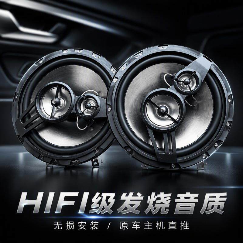 大众新捷达.音响前后门喇叭高中重低音扬声器同轴音响6.5寸 无损