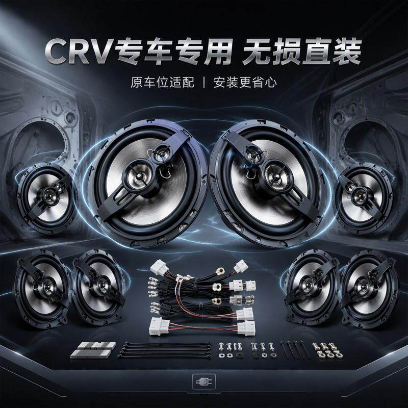 科沃兹音响前后门喇叭高中重低音扬声器同轴音响6.5寸 无损
