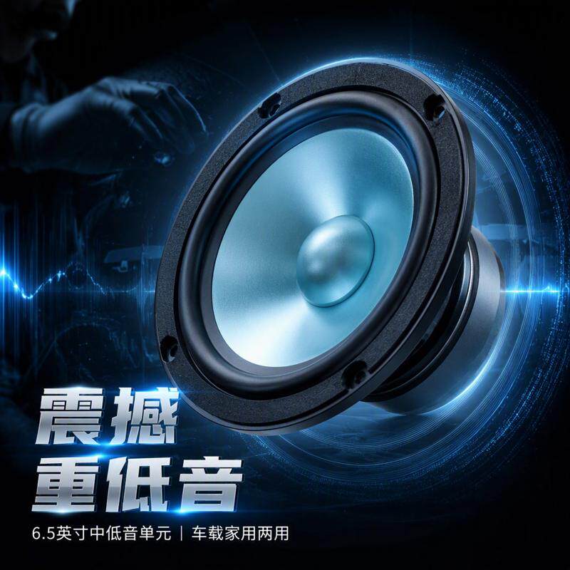 大众速腾音响前后门喇叭高中重低音扬声器同轴音响6.5寸 无损安
