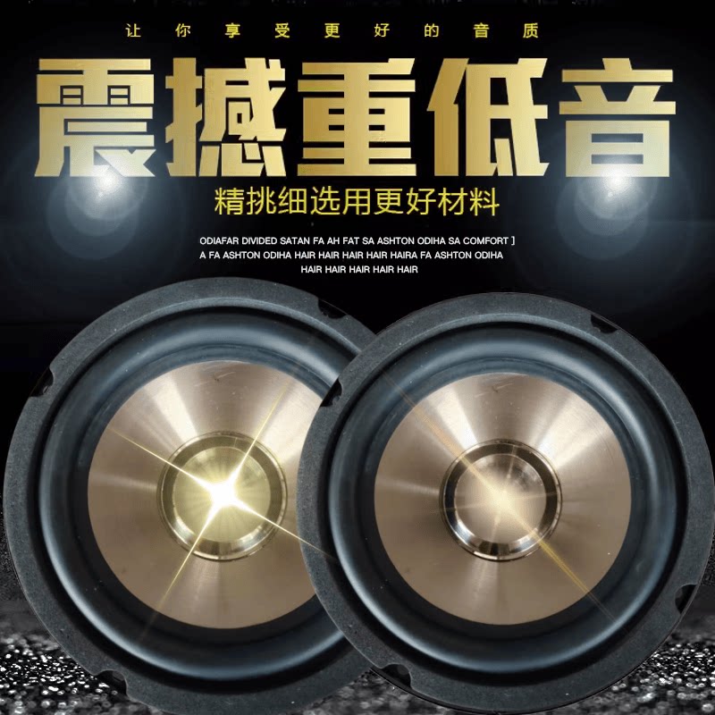 6.5寸车载原装高中低音炮黑克仕