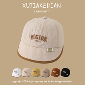 儿童帽子春秋薄款 大檐防紫外线鸭舌帽男女宝宝防晒遮阳棒球帽夏季