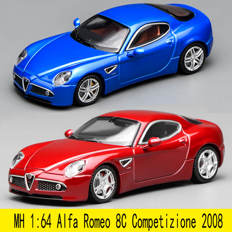MH 1:64 阿尔法 Alfa Romeo 8C Competizione 2008 合金汽车模型