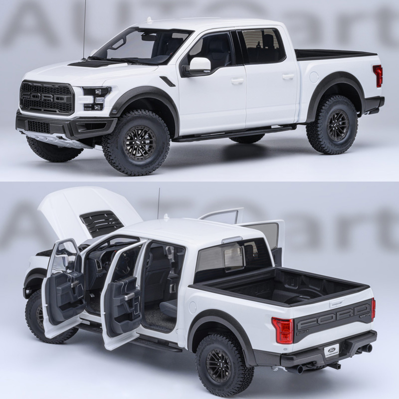 奥拓 1:18 福特猛禽 FORD F-150 RAPTOR SUPERCREW 2019汽车模型