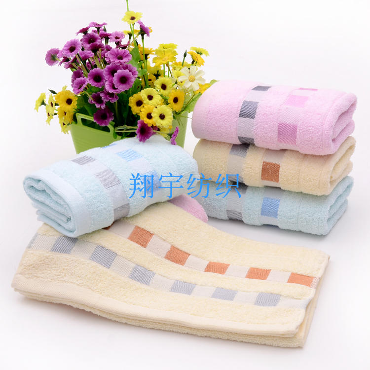 宾馆洗浴劳保结婚生日礼品绣字成人洗脸家用吸水纯棉毛巾厂家直销