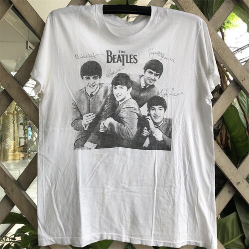 THEBEATLES乐队男女短袖t恤