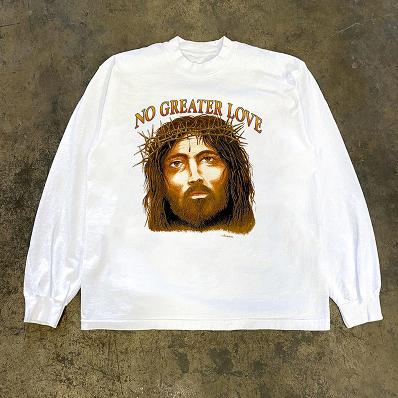 长袖T恤慵懒风男女电影周边