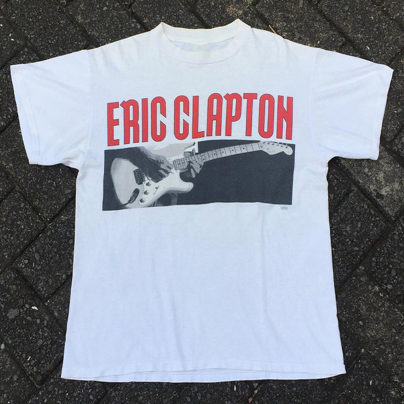 Eric Patrick埃里克&middot;克莱普顿美式重磅摇滚吉他手短袖cec男女T恤
