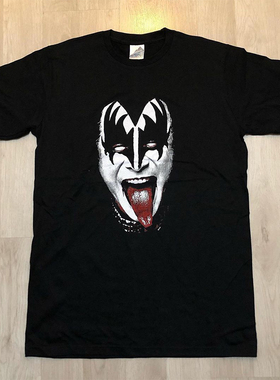 KISS重金属摇滚乐队Marilyn Manson玛丽莲曼森vintage高街短袖T恤