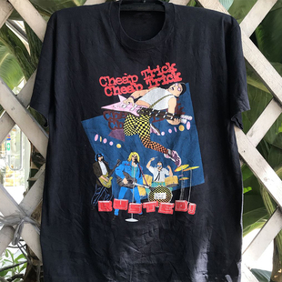 Cheap Trick乐队美式潮流街头高街慵懒风cec短袖oversize男女T恤