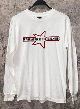 Rage Against The Machine暴力反抗乐队美式复古潮牌百搭长袖T恤