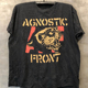 Agnostic Fron硬核先驱乐队卡通老虎hiphop嘻哈短袖 男女重磅棉T恤