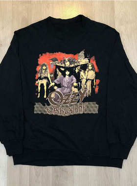 Ozzy Osbourne摇滚乐队欧美ins潮流宽松男女情侣长袖圆领卫衣帽衫