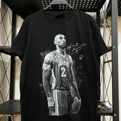 Kobe Bryant致敬黑曼巴科比篮球运动短袖T恤hiphop美式复古半袖男